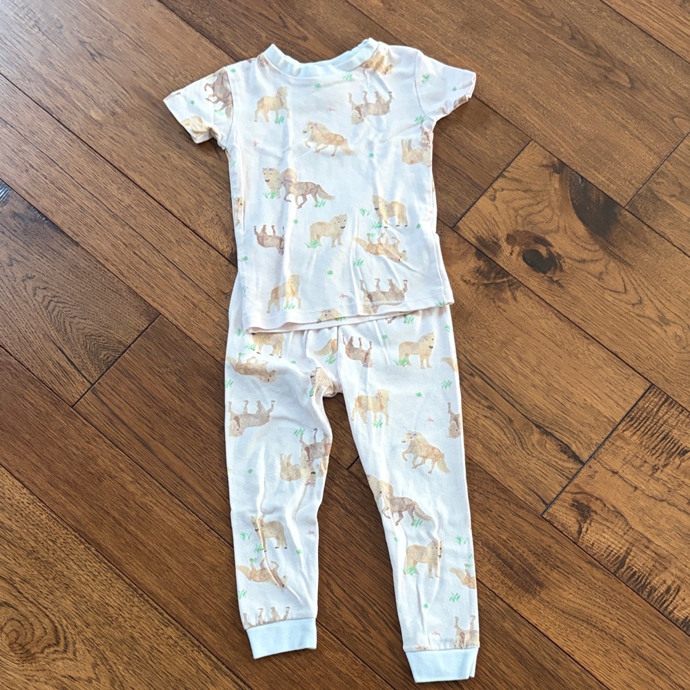 3 for $15 💙 Light pink Horse Pajama Set